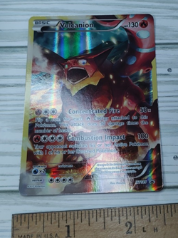 Pokemon Volcanion Full Art Holo Black Star Promo XY185 Mythical Collection TCG - Image 1