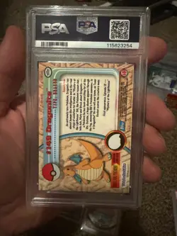 2000 Topps Pokemon Series 3 #149 Dragonite Animation Ser. 3 Rainbow Foil PSA 9 - Image 4