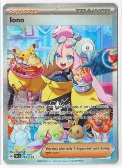 Iono 269/193 Special Illustration Rare Pokemon SV02: Paldea Evolved NM - Image 1