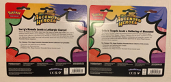 POKEMON TCG ASCENDED HEROES LARRY ERIKA BLISTER PACK LOT FACTORY SEALED IN HAND - Image 2