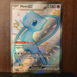 Pokemon Mew EX Scarlet Violet: Paldean Fates 216/091 Holo Shiny Ultra Rare NM - Image 2