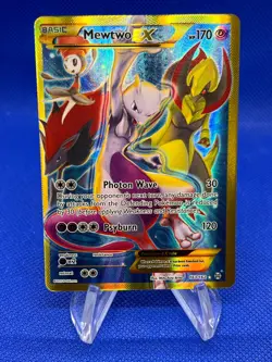 Pokemon XY BREAKthrough Mewtwo EX 163/162 Full Art Secret Rare NM/LP - Image 1