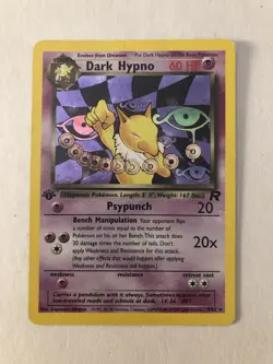 Dark Hypno 9/82 Pokemon TCG Team Rocket 1st Edition Holo - Image 1