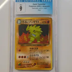 CGC 9 Dark Tyranitar Pokemon Darkness, And To Light 2001 Japanese - Image 1