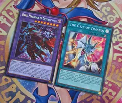Yugioh! Dark Magician Of Destruction MZMU-EN011 + The Gaze Of Timaeus MZMU-EN013 - Image 1