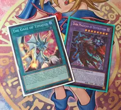 Yugioh! Dark Magician Of Destruction MZMU-EN011 + The Gaze Of Timaeus MZMU-EN013 - Image 2