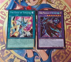 Yugioh! Dark Magician Of Destruction MZMU-EN011 + The Gaze Of Timaeus MZMU-EN013 - Image 3