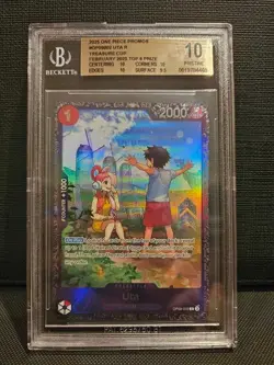 2025 ONE PIECE PROMOS TREASURE CUP TOP 8 #002 UTA BGS 10 PRISTINE - Image 1