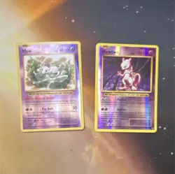 Pokemon TCG Holo Card Lot - Mew & Mewtwo - XY EVOLUTIONS - Image 1
