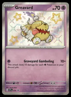 Pokemon Cards Greavard 070 Scarlet & Violet Promo NM - Image 1