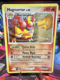 Pokemon Magmortar 110HP 31/132 Secret Wonders Holo Rare Card 2007 - Image 1