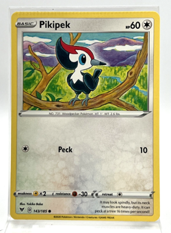 CRIMP ERROR Pokemon Card vivid Voltage Pikipek 143/185 - Image 1