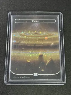 Plains Borderless Galaxy Foil MTG Unfinity (UNF) NM Unplayed Card # 491 - Image 3