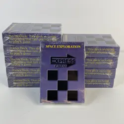 Express Chess Card Game Lot of 10 Vintage Space Exploration Sealed Deck 1997 NIP - Image 1