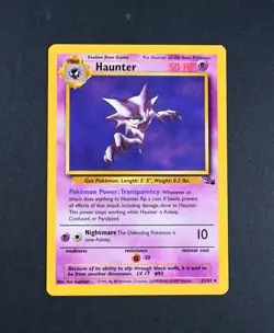 NM- Haunter Reg. 21/62 Fossil Unlimited Set Pokemon Card - Image 1