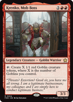 MTG - Krenko, Mob Boss [Foundations] - Image 1