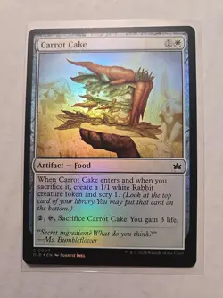 Carrot Cake (Foil) - Bloomburrow - LP - Common - Artifact Food - MTG - Image 1