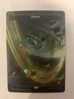 Forest (495) (Borderless) (Galaxy Foil) Unfinity Foil - Image 1