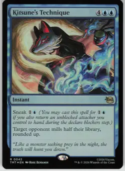 MTG Kitsune's Technique Foil NM TMNT Magic 42 - Image 1