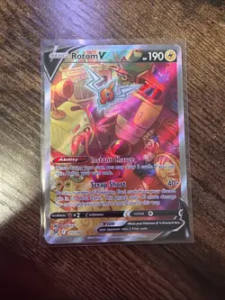 Pokemon Rotom V Sword & Shield Lost Origin 177/196 Holo Ultra Rare NM - Image 1