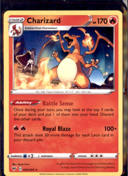 Pokemon Vivid Voltage Charizard 025/185 Rare Non Holo - Image 1
