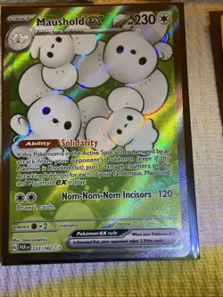 Pokemon Card Lot Holo Full art Rare Maushold ex, Zamazenta V - value $26-$210 - Image 2