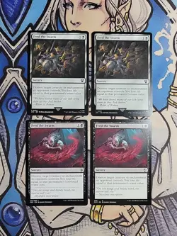 4x Feed the Swarm - NM/M Mixed Sets ZNR C21 NCC CLB LTC LCC TDC MIC MTG Magic - Image 1
