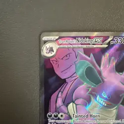 Pokemon Team Rockets Nidoking EX 216/182 Destined Rivals Ultra Rare Full Art NM - Image 3
