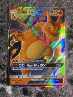 Pokemon TCG Charizard GX SM211 Hidden Fates Sm Promo Holo Near Mint - Image 1