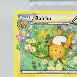 Pokemon TCG Raichu RC9-32 Generations: Radiant Collection Non Holo LP - Image 2