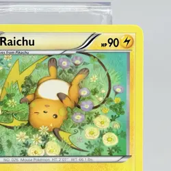 Pokemon TCG Raichu RC9-32 Generations: Radiant Collection Non Holo LP - Image 3