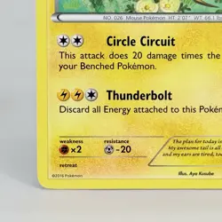 Pokemon TCG Raichu RC9-32 Generations: Radiant Collection Non Holo LP - Image 5