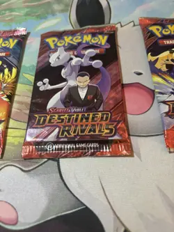 Pokemon Scarlet & Violet Destined Rivals Booster (3) Packs Lot - Image 3