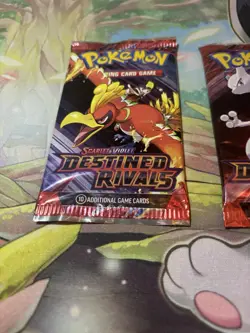 Pokemon Scarlet & Violet Destined Rivals Booster (3) Packs Lot - Image 4