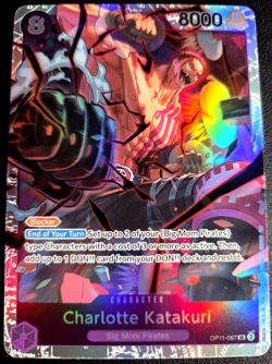 Charlotte Katakuri OP11-067 SR ONE PIECE Tcg Card Game NM PURPLE - Image 1