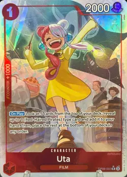 • Uta • OP09-002 Parallel Emperors in the New World Holo Foil One Piece TCG NM - Image 1