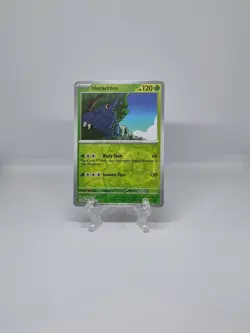 008/167 HERACROSS | UNCOMMON REVERSE HOLO | TWILIGHT MASQUERADE POKEMON CARD - Image 1