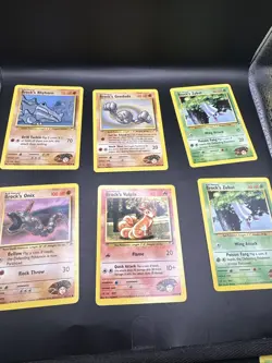 Pokemon TCG 6 Card Pokemon Brocks Gym Challenge/Heroes Lot - Image 1