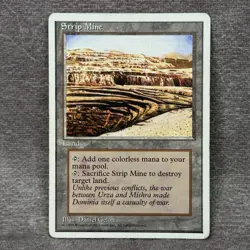 MTG Strip Mine Fourth Edition 4ED #189 Non-Foil HP Magic Card - Image 1