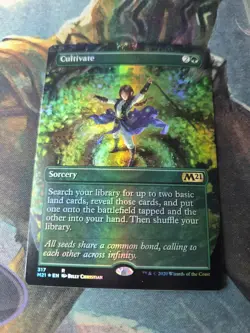 MTG - Cultivate - Borderless - FOIL - Core Set 2021 - Image 2