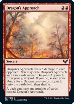 NM - Foil - Dragon's Approach - 97 - Strixhaven: School of Mages - Image 1