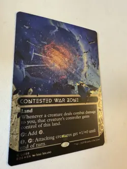 Contested War Zone - 098 - Borderless Galaxy Foil - Edge of Eternities MTG X1 NM - Image 2