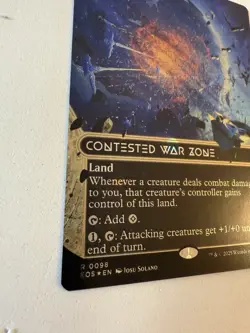 Contested War Zone - 098 - Borderless Galaxy Foil - Edge of Eternities MTG X1 NM - Image 3