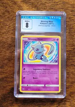 Pokemon Shining Mew 40 Shining Legends Holo Cgc 8 - Image 1