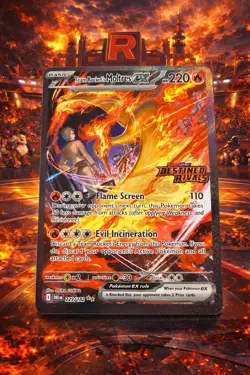 Team Rocket’s Moltres ex 229/182 SIR Destined Rivals Pokemon Scarlet Violet 🔥 - Image 1