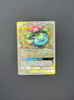 Venusaur & Snivy GX SM229 Sun & Moon Promo Holo Pokemon TCG - Image 1