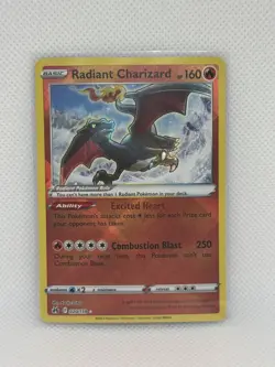 Radiant Charizard 020/159 Pokemon Crown Zenith Radiant Rare Holo Near Mint - Image 1