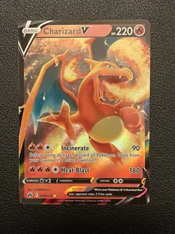 Pokemon TCG Charizard v Crown Zenith Pack Fresh Pokemon 2023 Ultra Rare Holo - Image 1