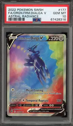 Pokemon Origin Forme Dialga V Astral Radiance Full Alt Art #177 PSA 10 Gem Mint - Image 1