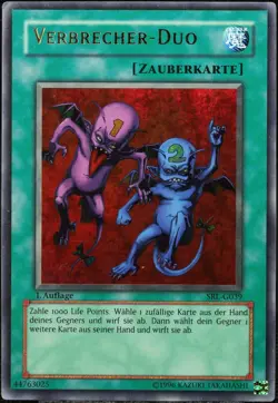 Yu-Gi-Oh! Verbrecher-Duo SRL-G039 1.Edition Ultra Rare [GD-EX] | DE 2002 - Image 1